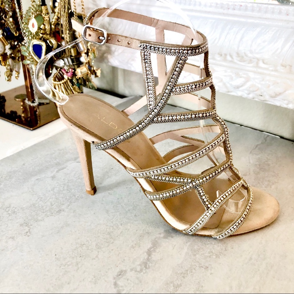 3/$20 Aldo caged strappy heels